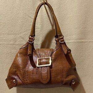 MAXX New York Croc Embossed shoulder bag purse